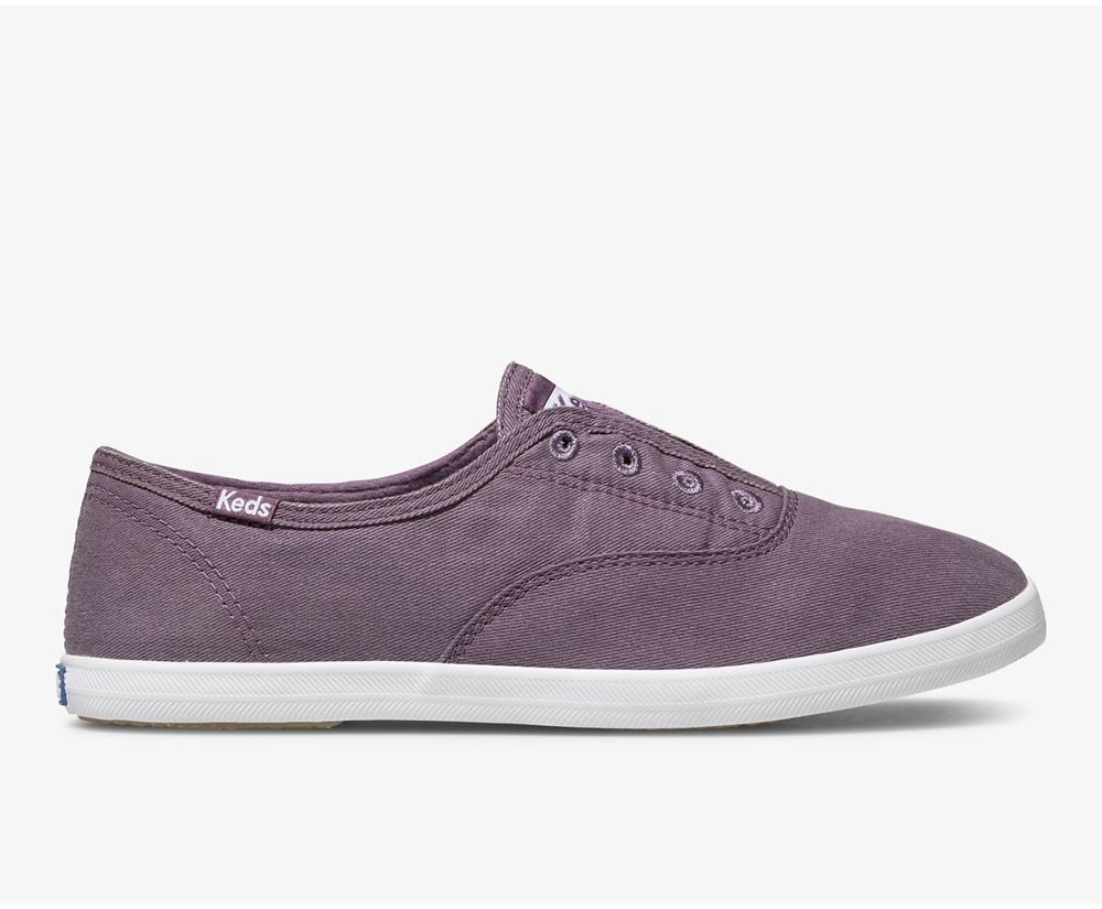 Slip On Γυναικεια - Keds Chillax Washable - Μωβ - QEZSR5249